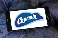 Logotipo do tipo do papel higiênico de Charmin imagem de stock royalty free Logotipo do tipo do papel higiênico de Charmin imagem de stock royalty free