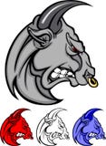 Logotipo do vetor da mascote de Bull Logotipo do vetor da mascote de Bull