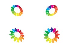 Logotipo dos cuidados comunitários ilustração do vetor Logotipo dos cuidados comunitários ilustração do vetor