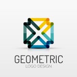 Logotipo geométrico abstracto de la compañía de la forma stock de ilustración Logotipo geométrico abstracto de la compañía de la forma stock de ilustración