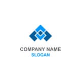 Logotipo plano abstracto de la aviación stock de ilustración Logotipo plano abstracto de la aviación stock de ilustración
