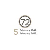 Logotipo por 72 anos ilustração royalty free Logotipo por 72 anos ilustração royalty free