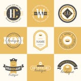 Logotypes retros do vintage ajustados Vector elementos do projeto, sinais do negócio, logotipos, identidade, etiquetas, crachás ilustração royalty free Logotypes retros do vintage ajustados Vector elementos do projeto, sinais do negócio, logotipos, identidade, etiquetas, crachás ilustração royalty free