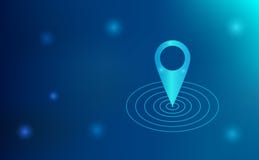 Lokacji GPS nawigatora szpilki kierunku śladu wykrycie royalty ilustracja Lokacji GPS nawigatora szpilki kierunku śladu wykrycie royalty ilustracja