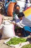 Lokale marktproducten voor verkoop in Lalibela stock foto's Lokale marktproducten voor verkoop in Lalibela stock foto's