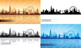 London City Skyline Silhouette Set Royalty Free Stock Photos London City Skyline Silhouette Set Royalty Free Stock Photos
