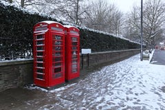 London Snow Stock Photo