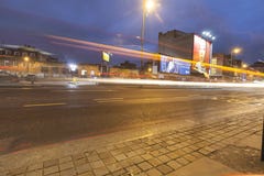 Londres, lumières pendant la nuit dans le côté est photo libre de droits Londres, lumières pendant la nuit dans le côté est photo libre de droits