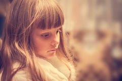 Lonely sad child with upset look royalty free stock photo Lonely sad child with upset look royalty free stock photo