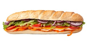 Long baguette sandwich royalty free stock photography Long baguette sandwich royalty free stock photography