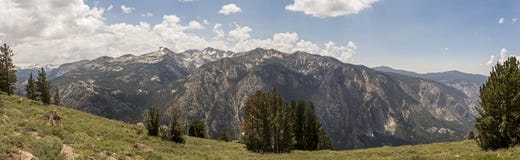 Long Canyon Panorama, John Muir Wilderness, California Stock Photo Long Canyon Panorama, John Muir Wilderness, California Stock Photo