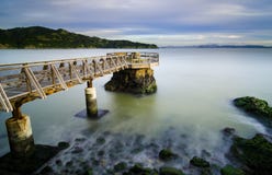 Long exposure photograph of Elephant Rock Pier in Tiburon, CA. stock photography Long exposure photograph of Elephant Rock Pier in Tiburon, CA. stock photography
