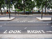 Look Right, Look Left Sign In London, Hdr Stock Images Look Right, Look Left Sign In London, Hdr Stock Images