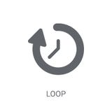 Loop icon. Trendy Loop logo concept on white background from Hum royalty free illustration Loop icon. Trendy Loop logo concept on white background from Hum royalty free illustration