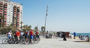 Los Angeles Barceloneta w Barcelona, Hiszpania Zdjęcia Stock Los Angeles Barceloneta w Barcelona, Hiszpania Zdjęcia Stock