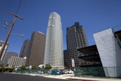 Los- Angelesim stadtzentrum gelegenes Gebäude-Stadtbild stockbild Los- Angelesim stadtzentrum gelegenes Gebäude-Stadtbild stockbild