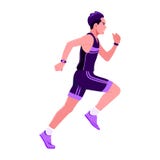 Los deportistas corren activar en el ejemplo del vector de la ropa de deportes ilustración del vector Los deportistas corren activar en el ejemplo del vector de la ropa de deportes ilustración del vector