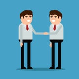 Los hombres de negocios sacuden las manos ilustración del vector Los hombres de negocios sacuden las manos ilustración del vector