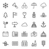 Los iconos aislados turismo del vector embalan que pueden ser modificados o corregir fácilmente ilustración del vector Los iconos aislados turismo del vector embalan que pueden ser modificados o corregir fácilmente ilustración del vector