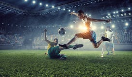 Los mejores momentos del fútbol Técnicas mixtas imágenes de archivo libres de regalías Los mejores momentos del fútbol Técnicas mixtas imágenes de archivo libres de regalías