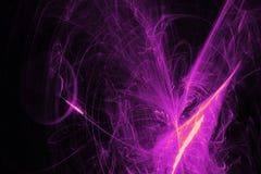 Los modelos abstractos en fondo oscuro con las líneas púrpuras curvan partículas stock de ilustración Los modelos abstractos en fondo oscuro con las líneas púrpuras curvan partículas stock de ilustración
