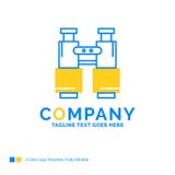 los prismáticos, encuentran, buscan, exploran, negocio amarillo azul que acampa stock de ilustración los prismáticos, encuentran, buscan, exploran, negocio amarillo azul que acampa stock de ilustración