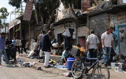 Los refugies palestinos en Beirut-ciudad pertenecen al más pobre foto de archivo libre de regalías Los refugies palestinos en Beirut-ciudad pertenecen al más pobre foto de archivo libre de regalías
