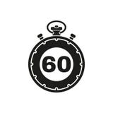 Los 60 segundos, icono del cronómetro de los minutos Reloj y reloj, contador de tiempo, símbolo de la cuenta descendiente Ui web Fotografía de archivo Los 60 segundos, icono del cronómetro de los minutos Reloj y reloj, contador de tiempo, símbolo de la cuenta descendiente Ui web Fotografía de archivo