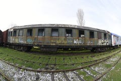 Los trenes del nostálgico parquearon en la estación para los visitantes, Estambul, Turquía de Haydarpasa ` 2017 de marzo imágenes de archivo libres de regalías Los trenes del nostálgico parquearon en la estación para los visitantes, Estambul, Turquía de Haydarpasa ` 2017 de marzo imágenes de archivo libres de regalías