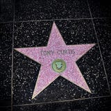 Estrella de Tony Curtis en el paseo de la fama, Los Ángeles de Hollywood, unido fotografía de archivo libre de regalías Estrella de Tony Curtis en el paseo de la fama, Los Ángeles de Hollywood, unido fotografía de archivo libre de regalías