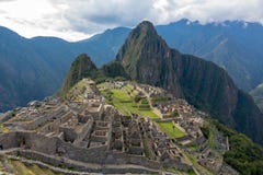 Lost city of Machu Picchu and its ruins in Peru stock image Lost city of Machu Picchu and its ruins in Peru stock image