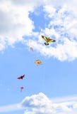 Lot of multi-colored kites in the sky vertical background royalty free stock photography Lot of multi-colored kites in the sky vertical background royalty free stock photography