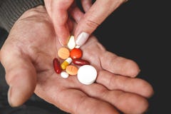 A lot of tablets in hands of the Senior royalty free stock photography A lot of tablets in hands of the Senior royalty free stock photography