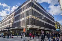 Ahlens City, a department store, Stockholm, Sweden royalty free stock photography Ahlens City, a department store, Stockholm, Sweden royalty free stock photography