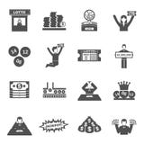 Lottery Icons Set stock illustration Lottery Icons Set stock illustration