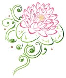 Lotus-bloem royalty-vrije illustratie Lotus-bloem royalty-vrije illustratie