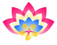 Lotus Logo Âme et fleur illustration de vecteur Lotus Logo Âme et fleur illustration de vecteur