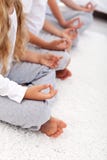 Lotus position yoga relaxation detail