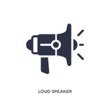 loud speaker facing right icon on white background. Simple element illustration from cinema concept stock illustration loud speaker facing right icon on white background. Simple element illustration from cinema concept stock illustration