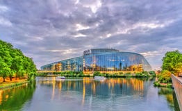 Louise Weiss building of European Parliament in Strasbourg, France Stock Photography Louise Weiss building of European Parliament in Strasbourg, France Stock Photography