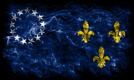 Louisville miasta dymu stara flaga, Kentucky stan, Stany Zjednoczone obrazy stock Louisville miasta dymu stara flaga, Kentucky stan, Stany Zjednoczone obrazy stock