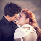 Love and affection between a young couple Royalty Free Stock Image Love and affection between a young couple Royalty Free Stock Image