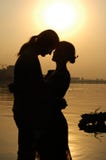 Love At Sunset Stock Image
