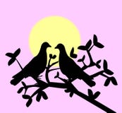 Love Birds Vector Illustration Love Birds Vector Illustration