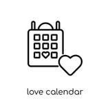 love Calendar icon from Wedding and love collection. royalty free illustration love Calendar icon from Wedding and love collection. royalty free illustration