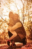 Love of daughter and dad is the strongest. Happy father and her daughter enjoying in park and hugging royalty free stock photos Love of daughter and dad is the strongest. Happy father and her daughter enjoying in park and hugging royalty free stock photos