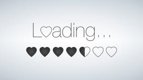 Love is Loading with Loading bar, valentine s day is coming Stock Image Love is Loading with Loading bar, valentine s day is coming Stock Image