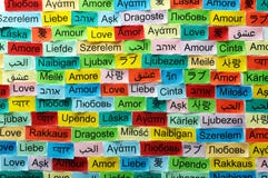 Love Multilingual Word Royalty Free Stock Photo