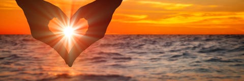 Love At Sunset royalty free stock photos Love At Sunset royalty free stock photos