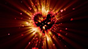 Love symbol. Valentine. 3D animation
